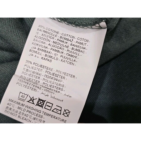 Mens 2XL Terry Cloth Hoodie Green Pullover Towel Sweatshirt Piombo Cozy Lounge - Picture 8 of 16